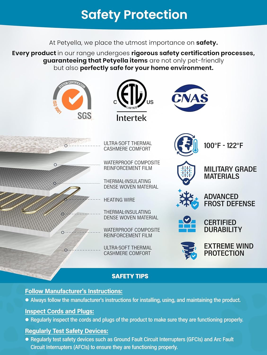 Deluxe Heated Cat House for Winter - Weatherproof, Insulated, Easy Assembly, Cat Heating Pad, Dual Escape Doors, Outdoor & Indoor Cat House - Brick Pethouse